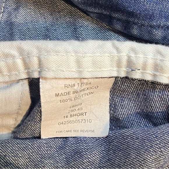 Key Apparel Carpenter Utility Style Denim Bib Overalls - No sign of wear 16short - Picture 8 of 9